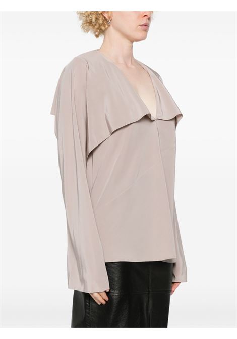 Grey ruched-detail blouse Helmut lang - women HELMUT LANG | O06HW50423D